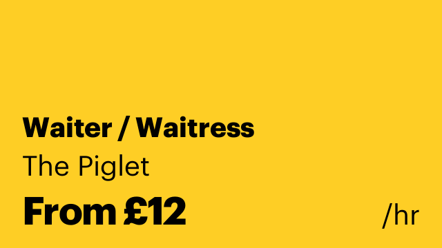 Waiter / Waitress