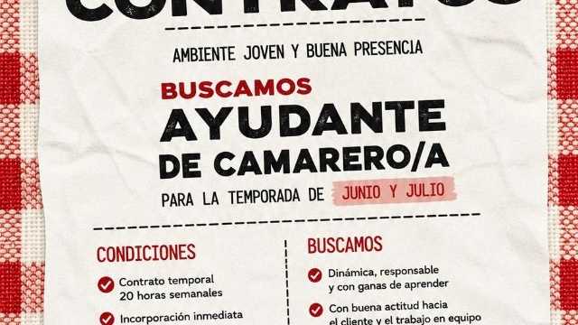 Ayudante de Camarero/a