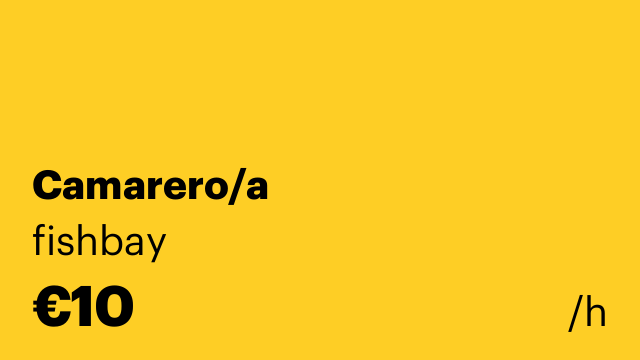 Camarero/a