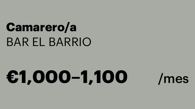 Camarero/a