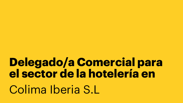 Delegado/a Comercial para el sector de la hotelería en Mallorca