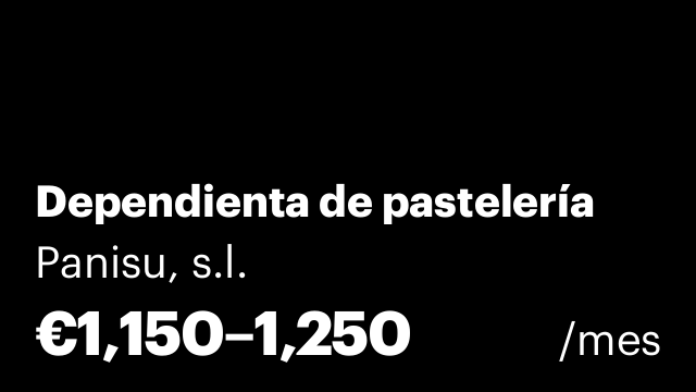 Dependienta de pastelería