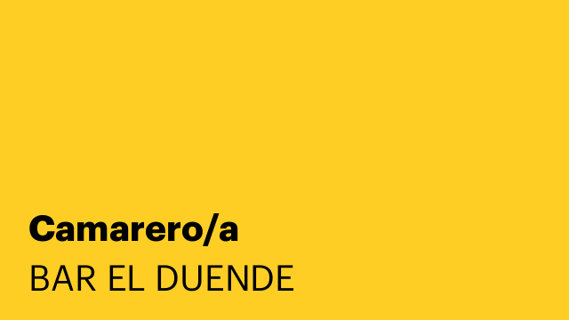 Camarero/a