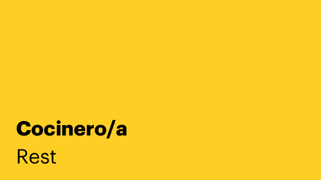 Cocinero/a