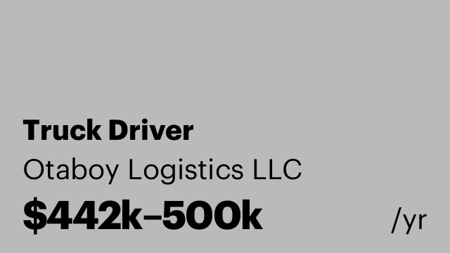 Truck Driver