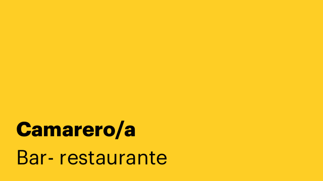 Camarero/a