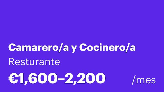 Camarero/a y Cocinero/a