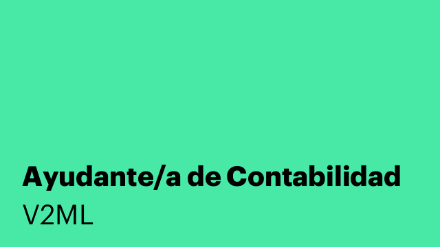 Ayudante/a de Contabilidad
