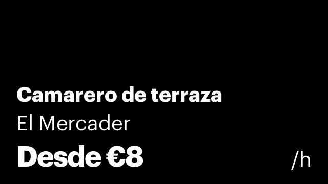 Camarero de terraza