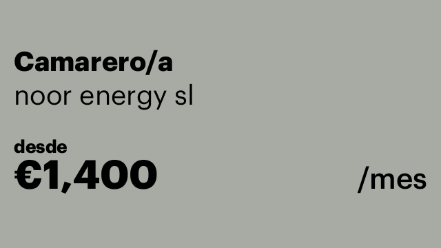 Camarero/a