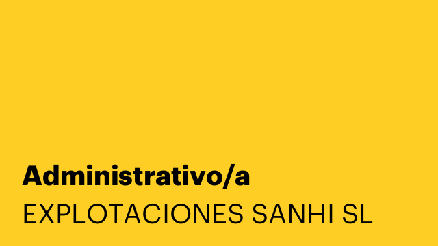 Administrativo/a