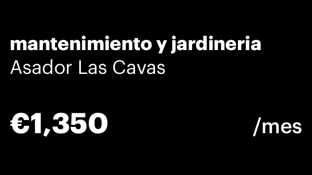 mantenimiento y jardineria