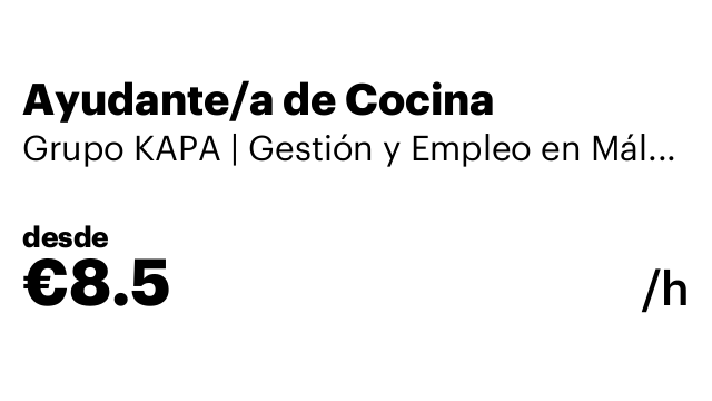Ayudante/a de Cocina