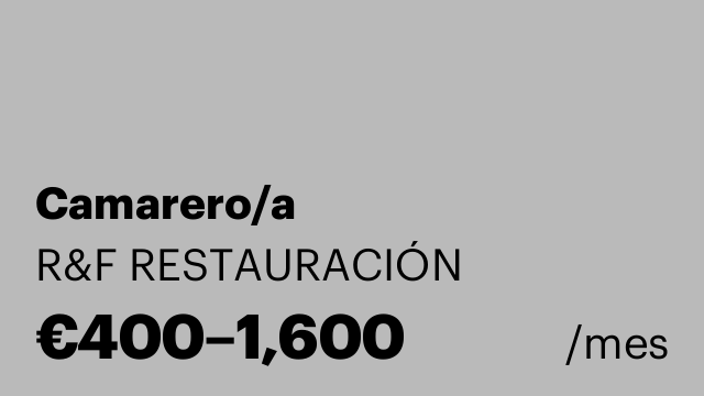 Camarero/a