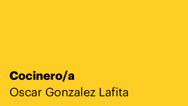 Cocinero/a