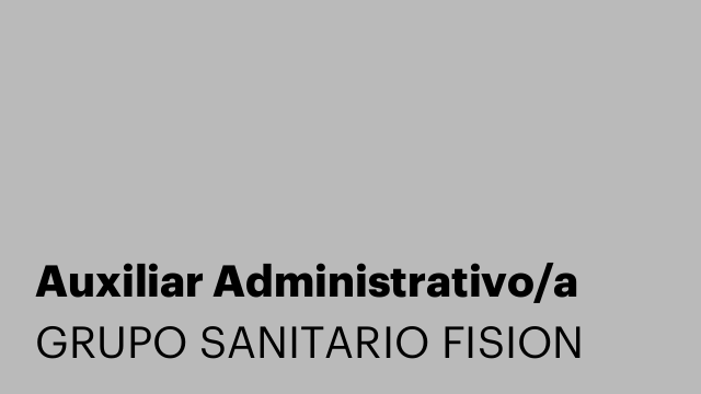 Auxiliar Administrativo/a