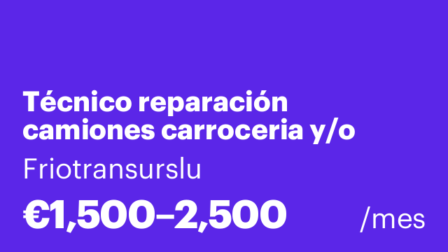 Técnico reparación camiones carroceria y/o Electromecánica