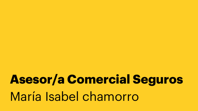 Asesor/a Comercial Seguros