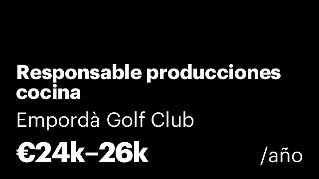 Responsable producciones cocina