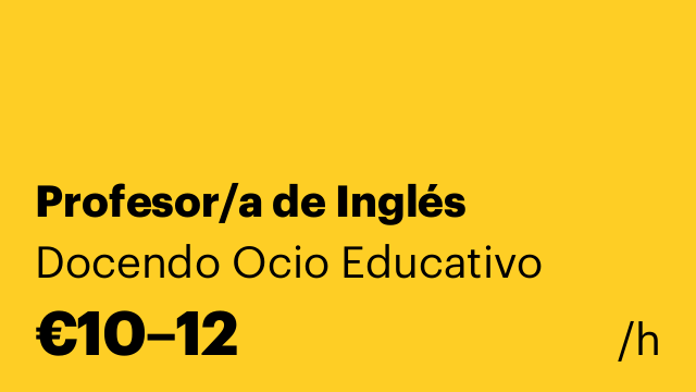 Profesor/a de Inglés