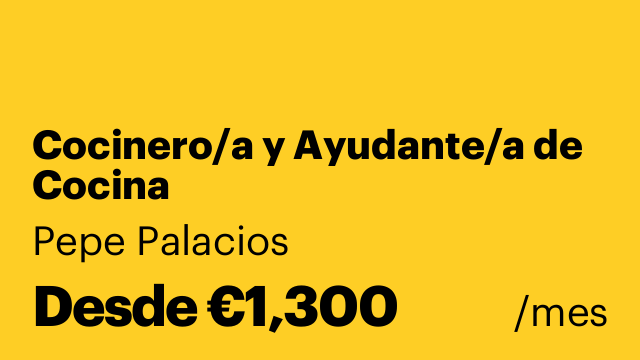 Cocinero/a y Ayudante/a de Cocina