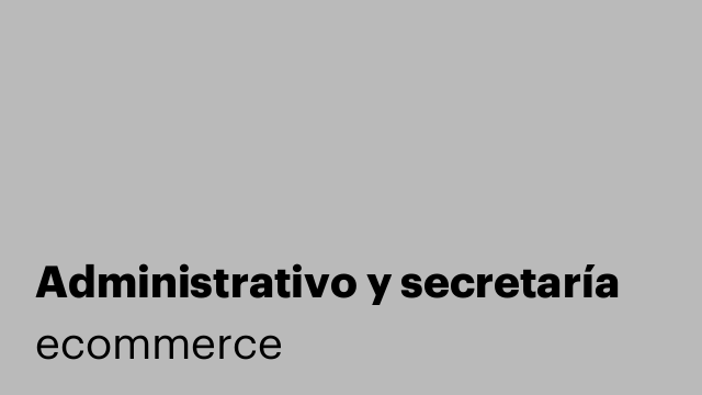 Administrativo y secretaría