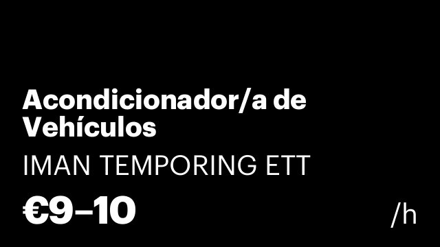 Acondicionador/a de Vehículos