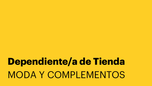 Dependiente/a de Tienda