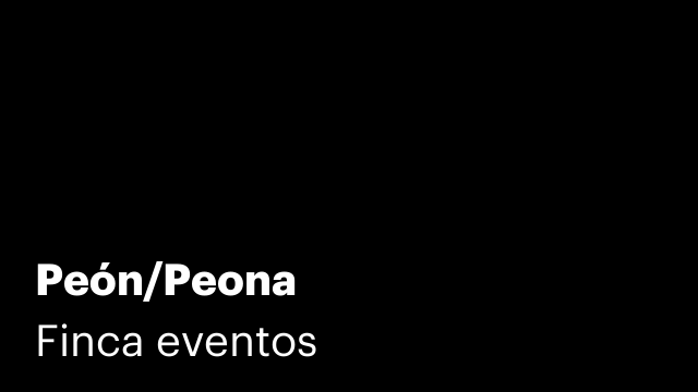 Peón/Peona