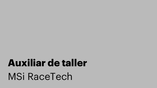 Auxiliar de taller
