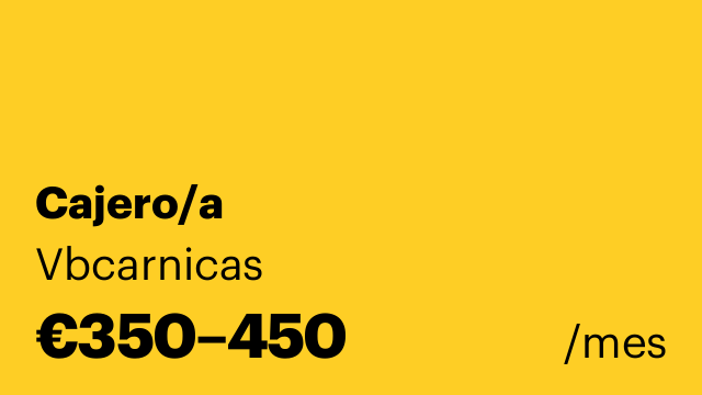 Cajero/a