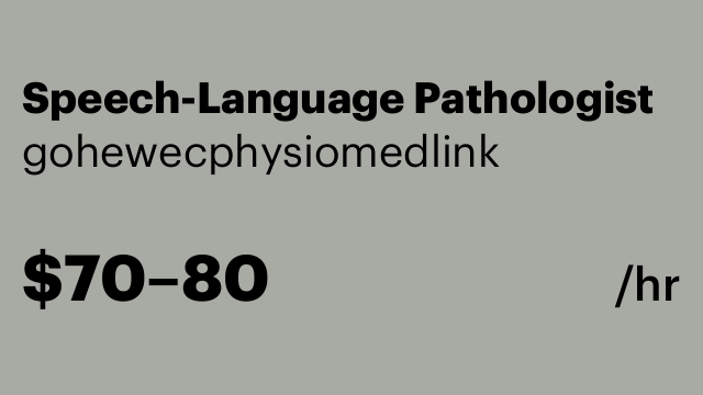 Speech-Language Pathologist