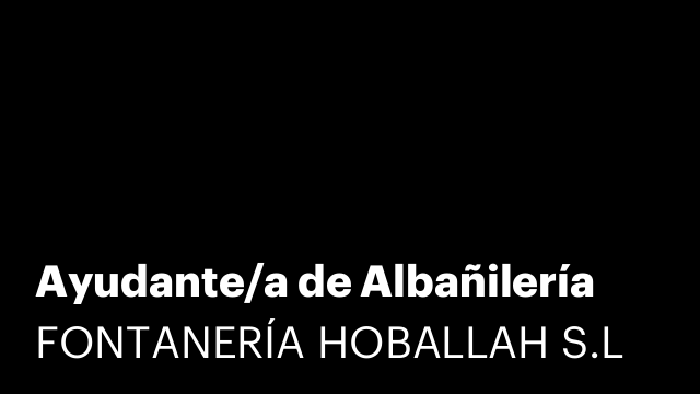 Ayudante/a de Albañilería
