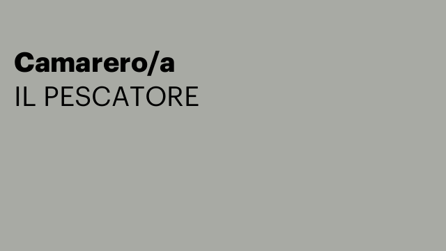 Camarero/a