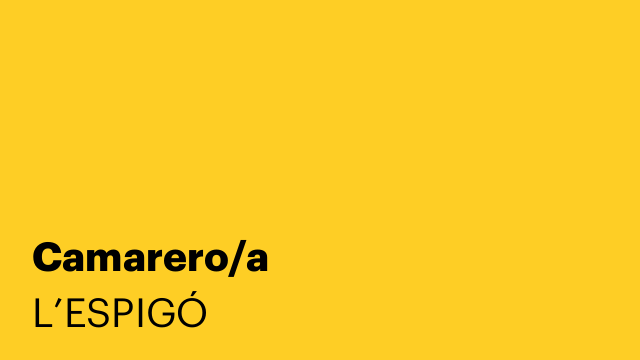 Camarero/a