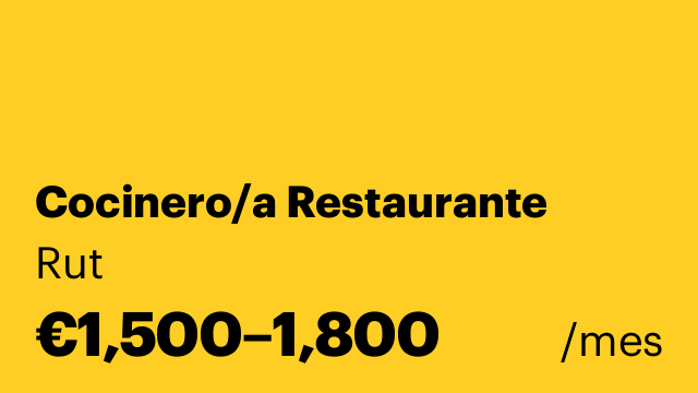 Cocinero/a Restaurante