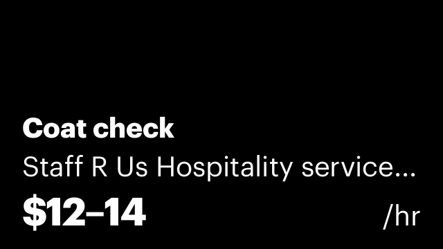Coat check