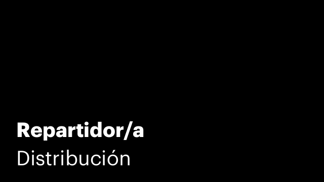 Repartidor/a