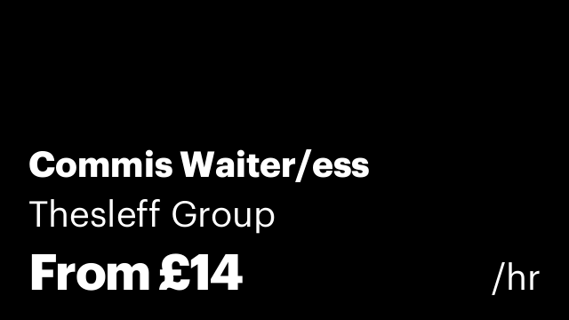 Commis Waiter/ess