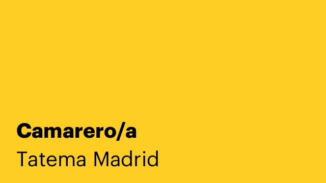 Camarero/a