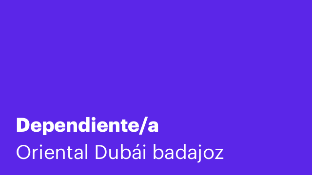 Dependiente/a
