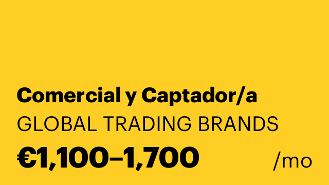 Comercial y Captador/a