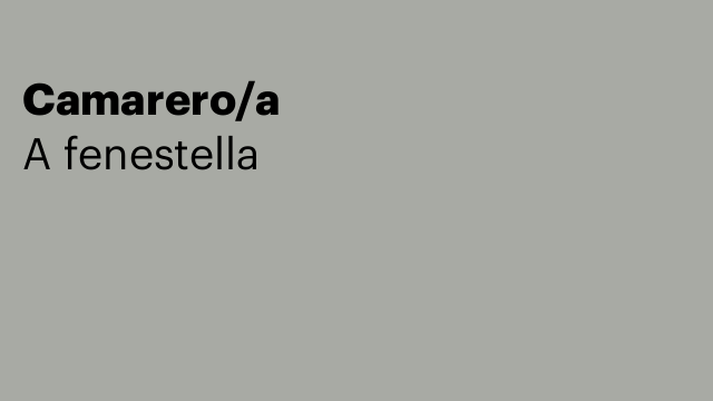Camarero/a