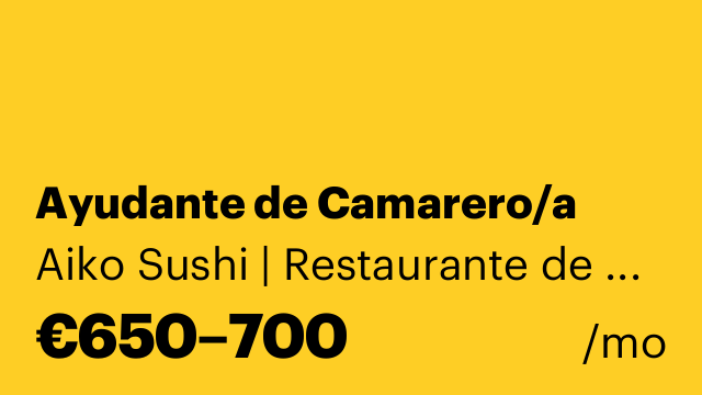 Ayudante de Camarero/a