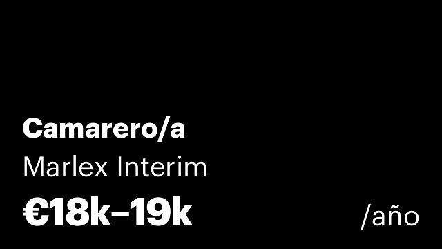 Camarero/a