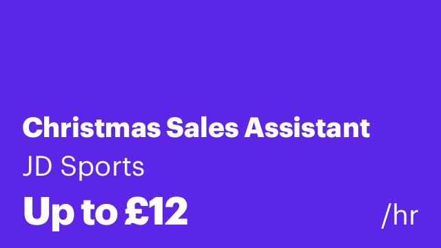 Christmas Sales Assistant
