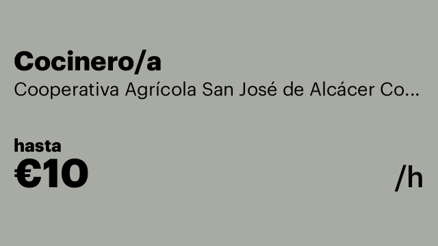 Cocinero/a