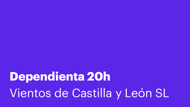 Dependienta 20h