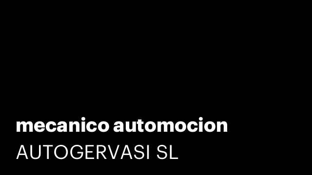 mecanico automocion