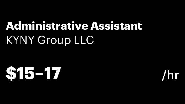 Administrative Assistant